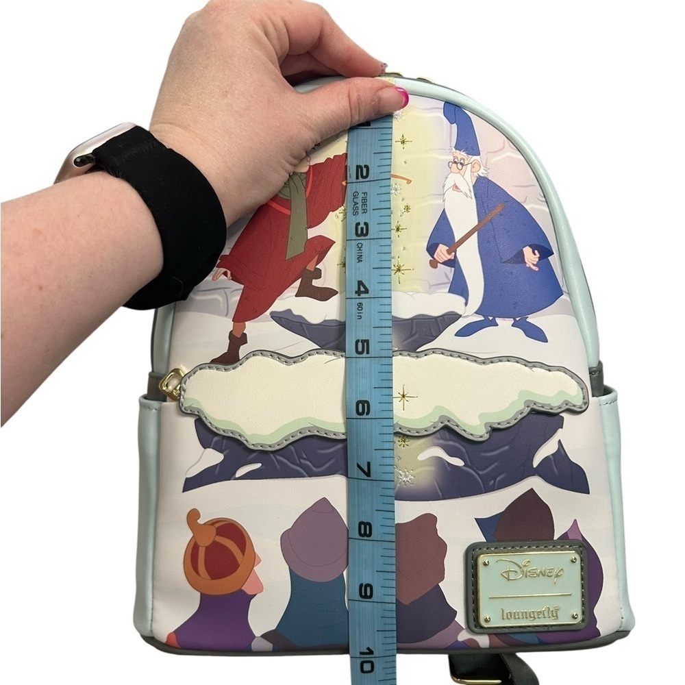 Loungefly Disney Sword in the Stone Mini Backpack King Arthur Archimedes NWT - Picture 14 of 15